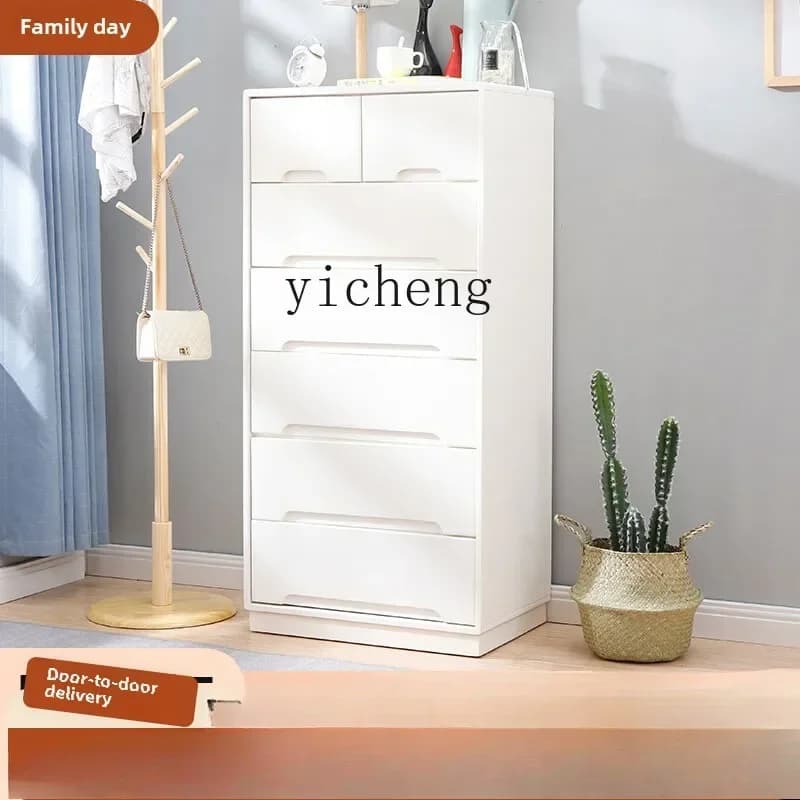 r9.2- solid wood chest, simple modern bedroom, drawer cabinet, wall storage, living room storage cabinet