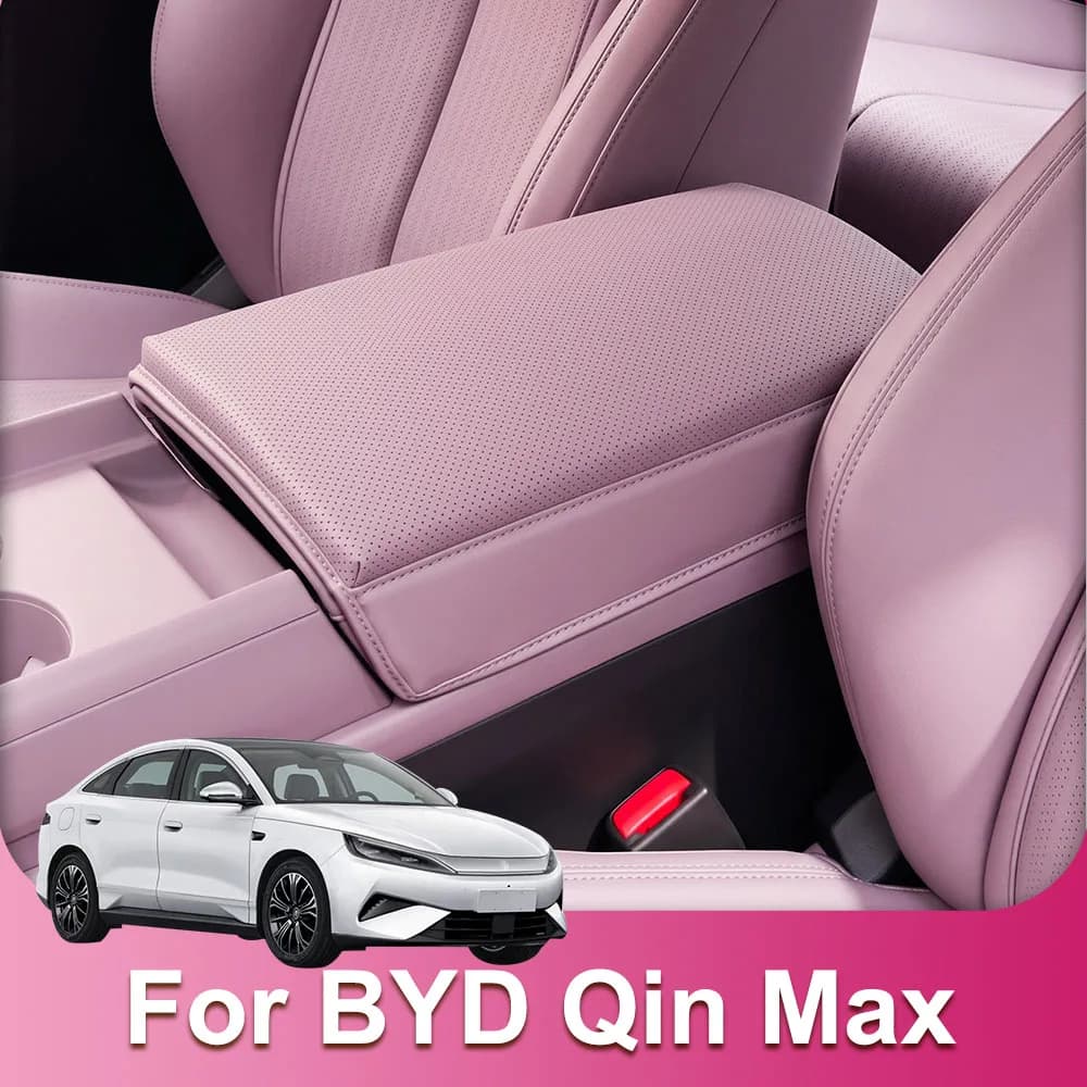 Armrest Box Height Pad For BYD Qin Max EV DM-i 2026 2027 Thick Leather Protective Pad Soft Support Car Modification Supplies