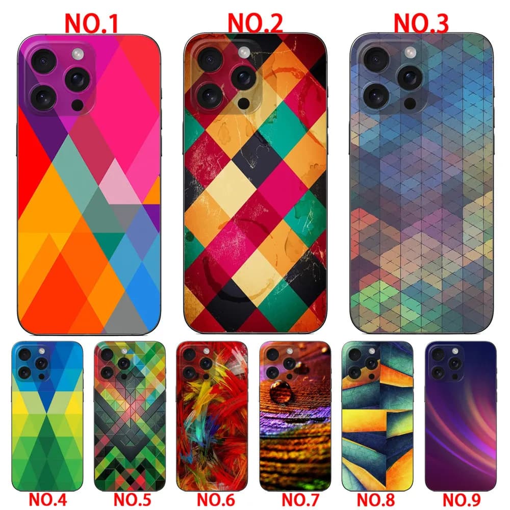Colorful phone case for iPhone 16E 17E SE4 17 17 air 17 Pro 17 Pro Max 5 5S SE 2016