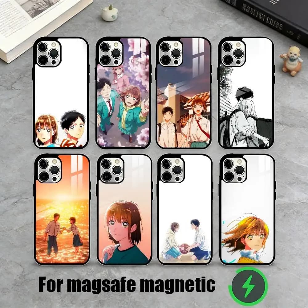C-Chinatsu and Taiki Character  Phone Case For iPhone17,16,15,14,13,12,11 Plus,Pro Magnetic For Magsafe Wireless Charging