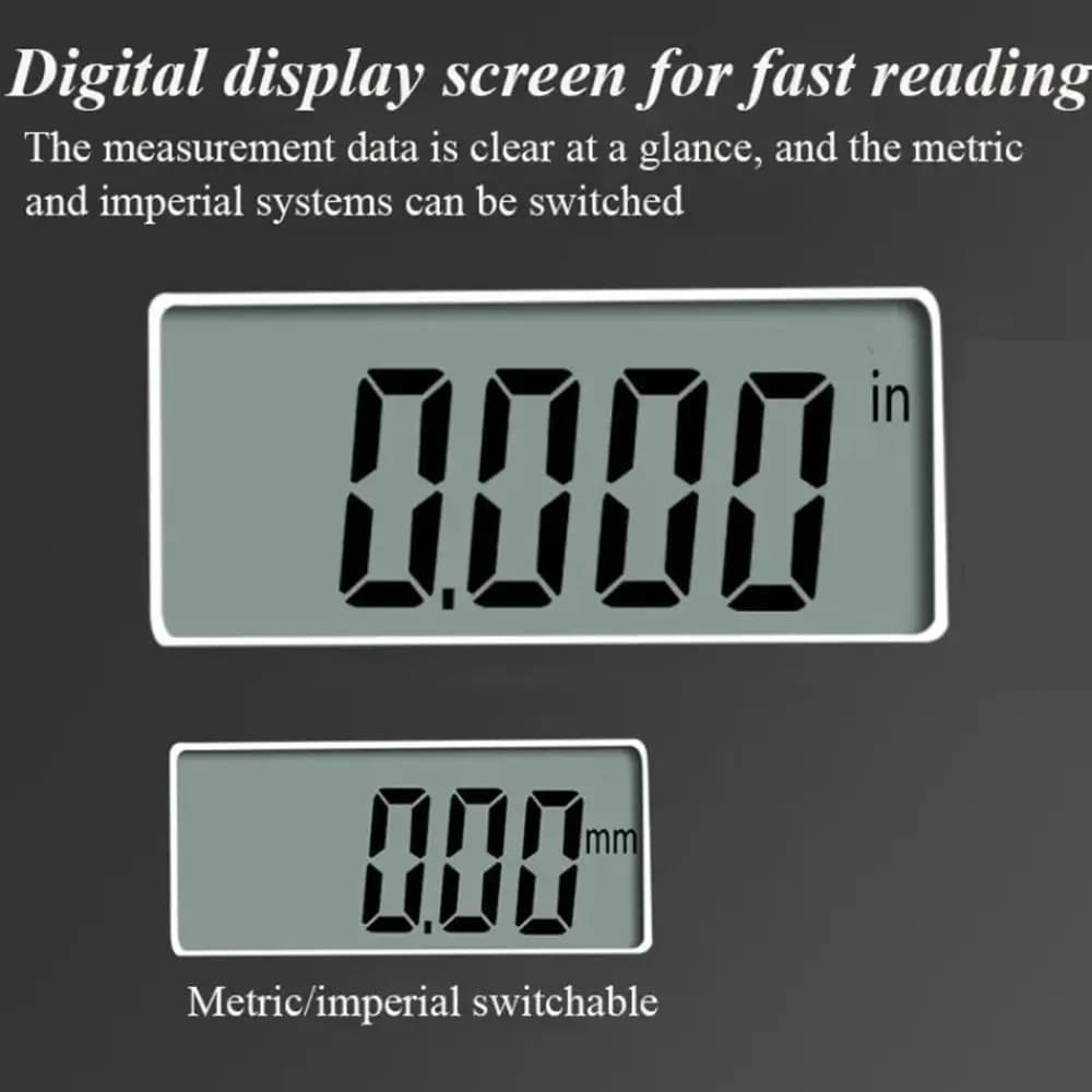 0.01/0.001mm Electronic Thickness Gauge Range 0-12.7mm High Precision Digital Thickness Tester High Quality Durable