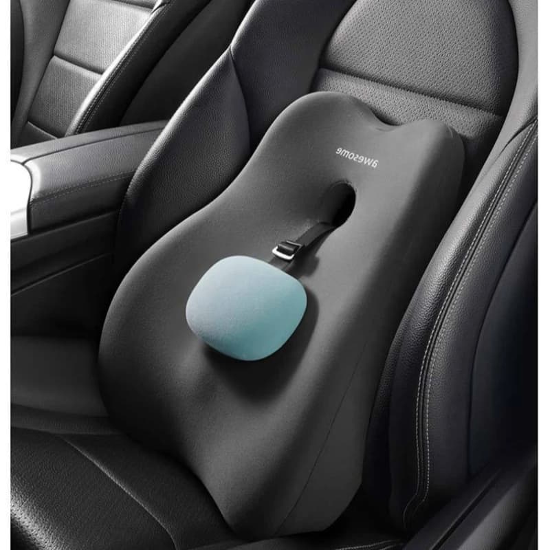 Car Neck Pillow Memory Foam Protective Lumbar Back Support Breathable Car Headrest Cushion Relieve Stress Car Seat Pillow Office