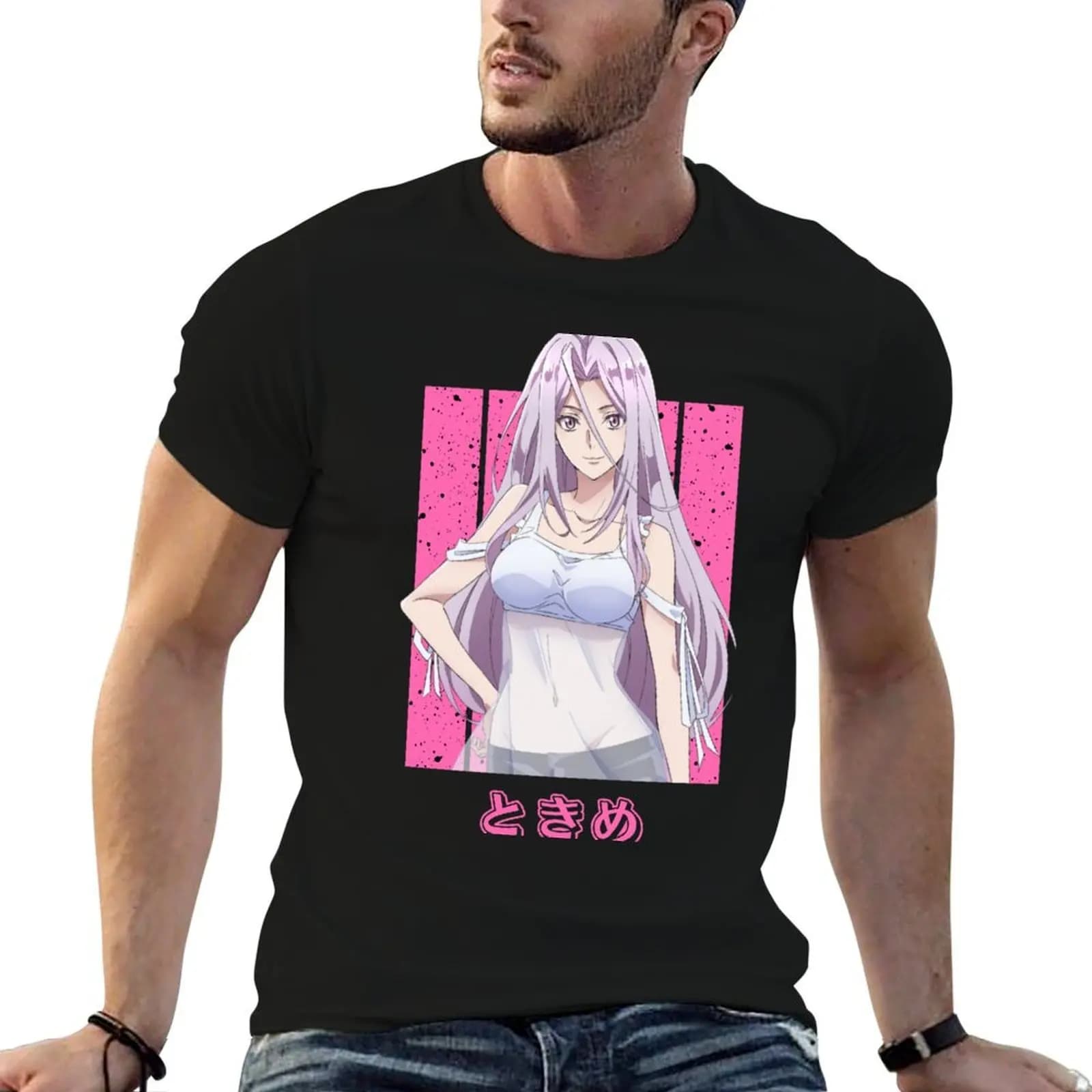 Tokime - fuuto pi T-Shirt anime figures man clothes men tshirt