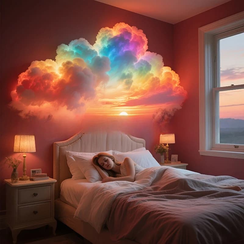 Super thundercloud lantern DIY kit cloud lantern magic Christmas bedroom gaming room decoration USB powered