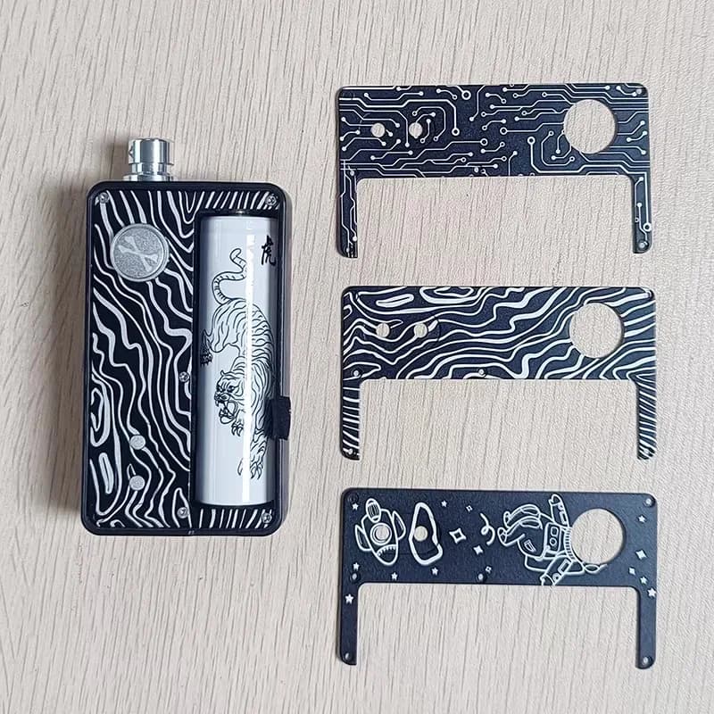 Dotaio v2 lite inner Panel for Space Boy Pattern  Door AIO Dotmod Panels plate Boro Tank Aluminum with 5 pcs Extra Screws