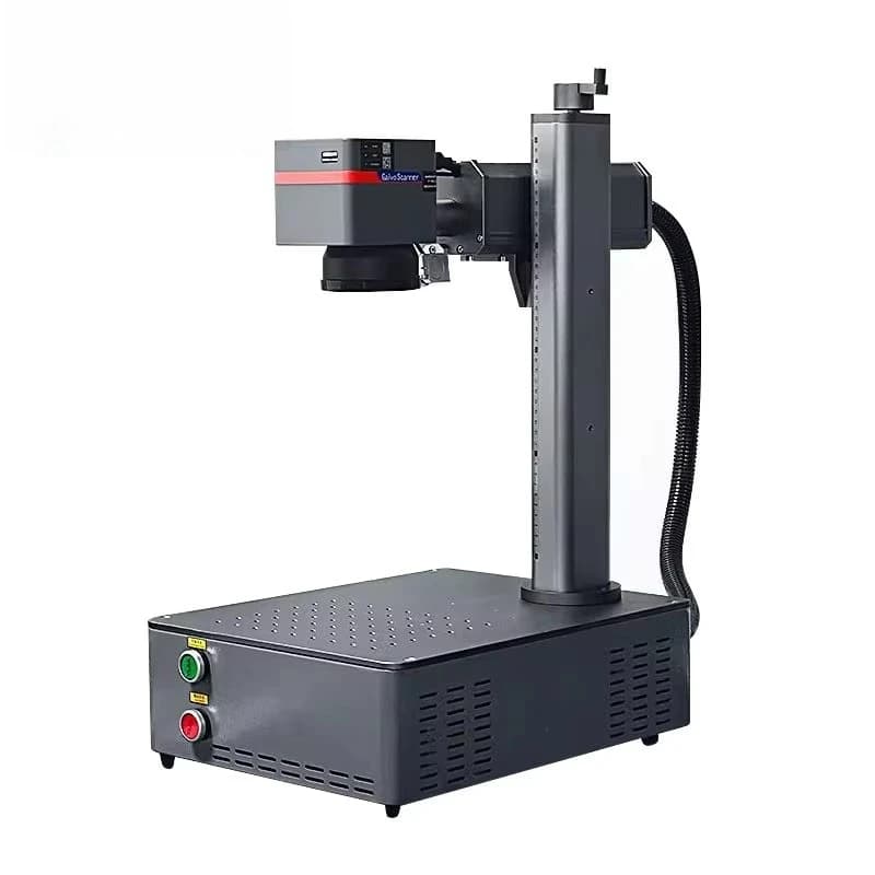 ZNKI Automatic Mini 3D Fiber  Marking Machine 20W 30W 50W  Scource Galvo Lens for Metal Gold Jewelry Plastic