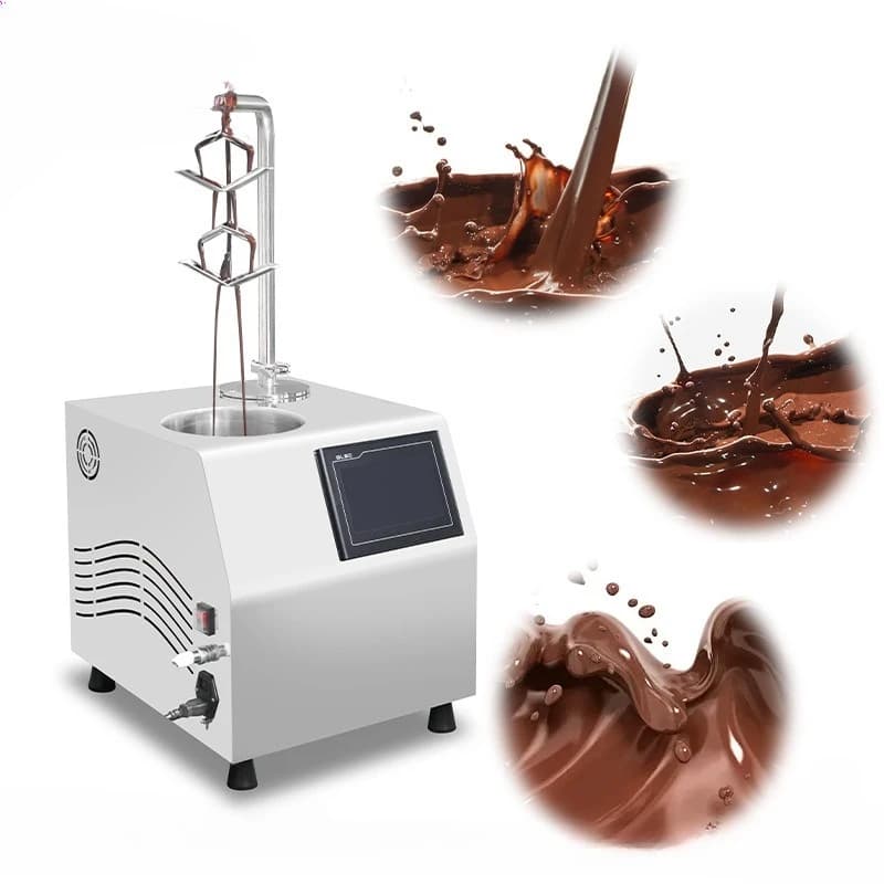 Automatic chocolate spray machine Chocolate continuous melting chocolate pouring machine