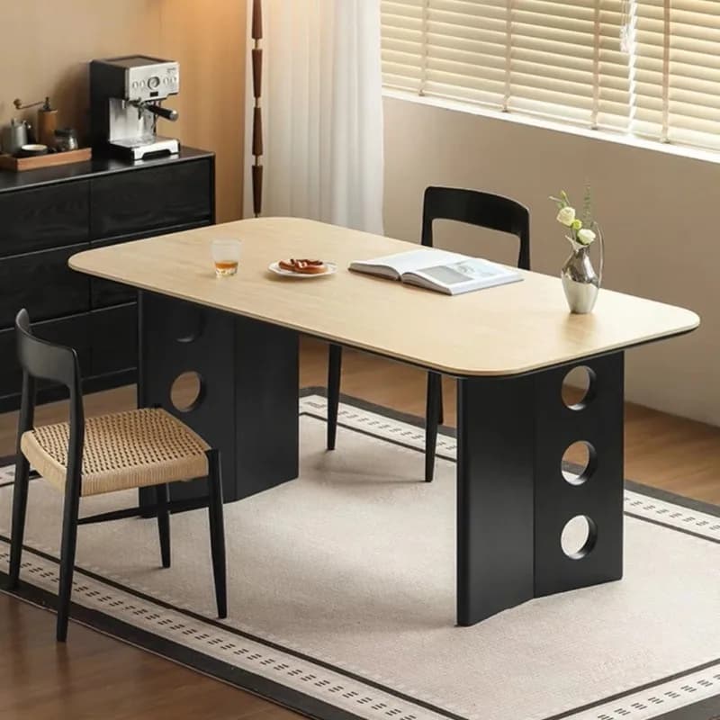 Home Wooden Luxury Dining Tables Square Design Dinette Luxury Dining Tables Wood Center Mesas De Restaurante Dining Tables Sets