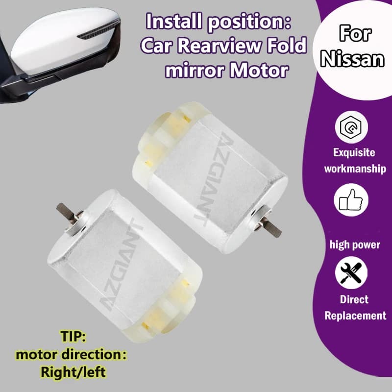 AZGIANT For Nissan Qashqai J11 J12 MK2 2014-2024/X-Trail T33  (European) Car Power Folding Mirrors Motor miroir voiture FC-140SA