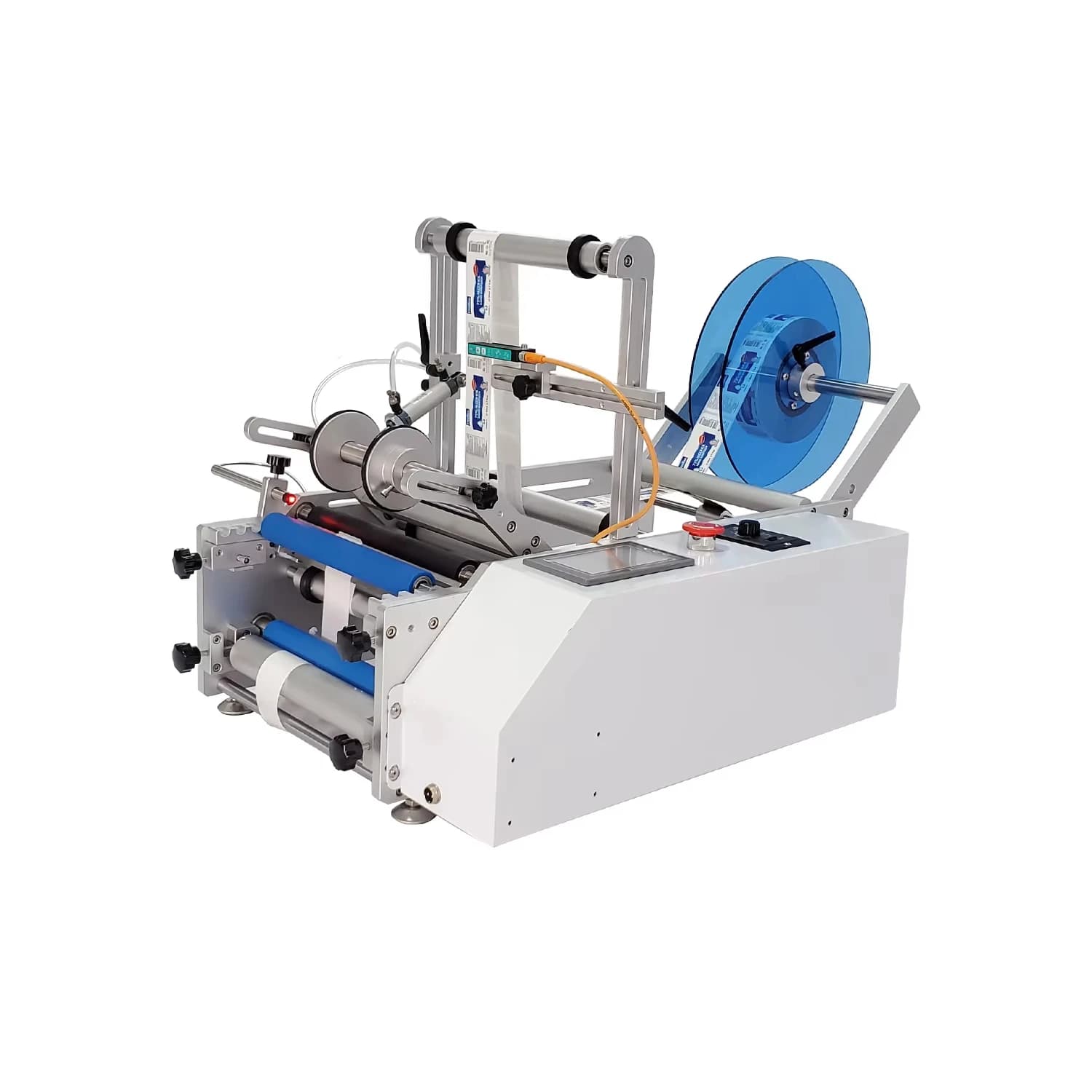 Manual Sticker Round Bottle Labeling Machine, Desktop Tabletop Round Bottle Labeling Machine For Small Business