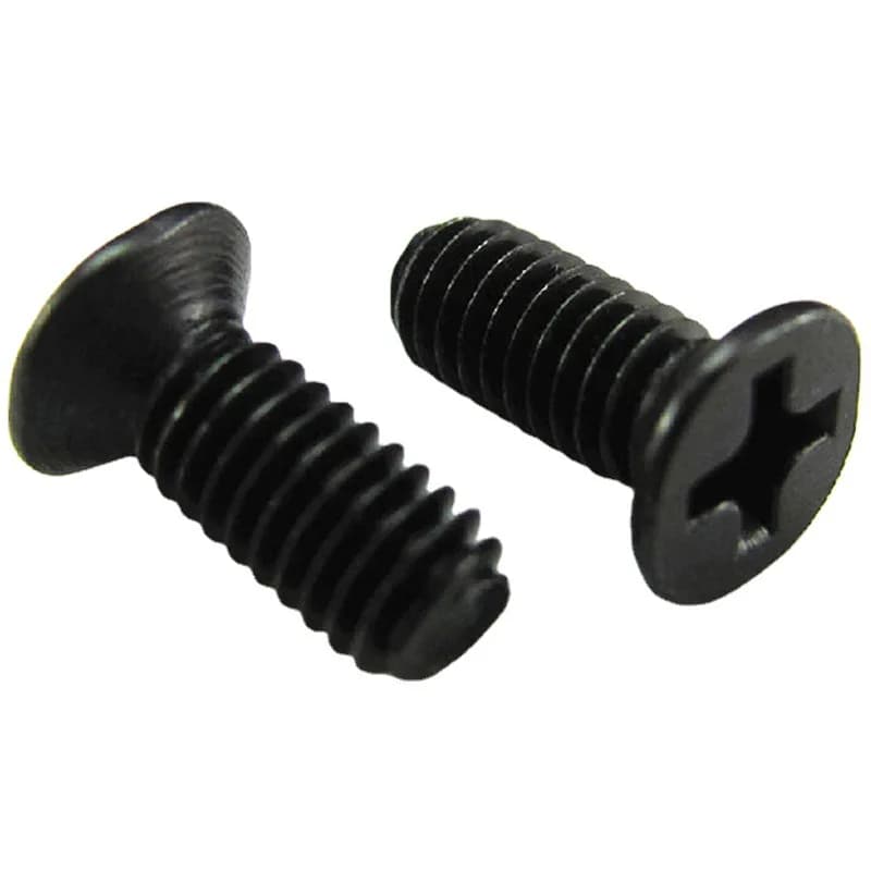 Carbon Steel Blackened KM Cross Countersunk Machine Screws Micro Electronic Small Screws M3 M3.5 M4