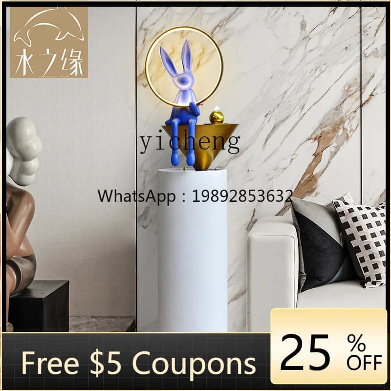 L7-1 luxury water ornament, high-end sense living room floor-to-ceiling large decoration, soft decoration