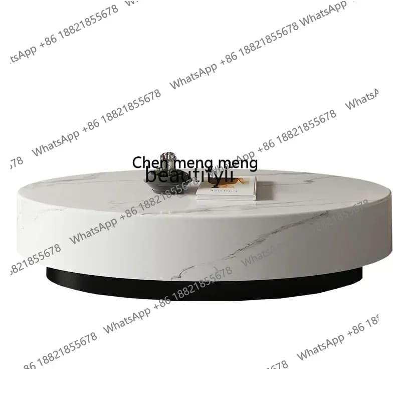 X C Italian minimalist oval coffee table home modern high-end marble creativity