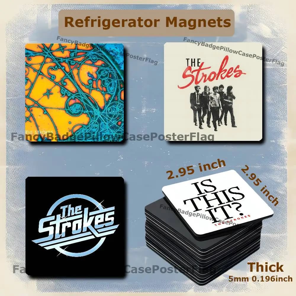 The S-Strokes The New Abnormal 75mm Refrigerator Magnet Magnetic Ins Style Home Decoration Gift Personalized Creative Magnetic