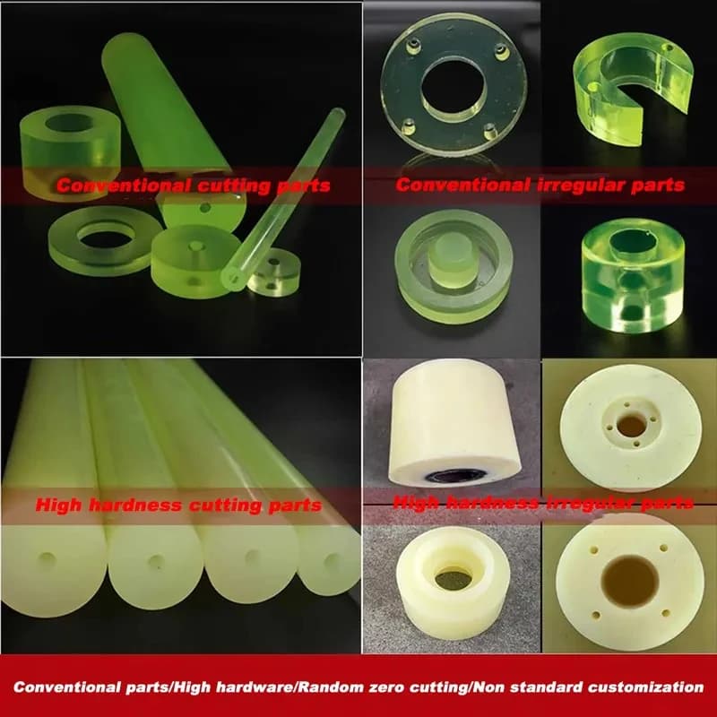 Hollow Polyurethane Rod PU Solid Alternative Elastic High Strength Beef Tendon Rubber Bar Custom Size