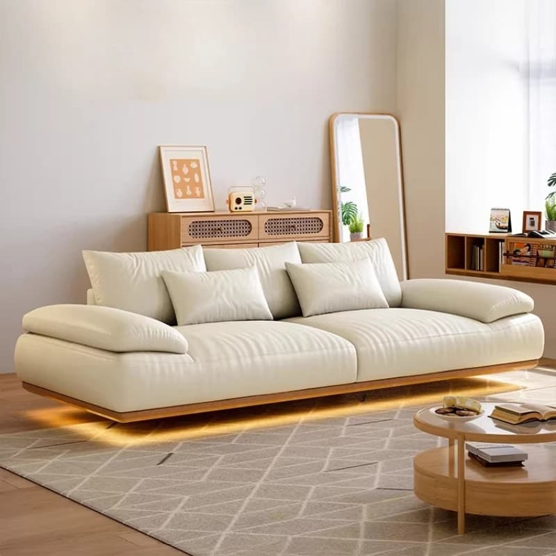 Luxury 4 Seater Living Room Sofas Beige Italian Modular Lounge Office Couch Recliner Sleeper Modern Divano Soggiorno Furniture