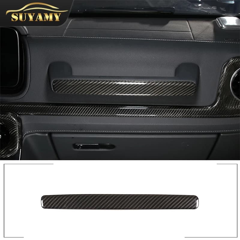 Car Styling Glove Box Handle Decoration Cover Sticker Trim For Mercedes Benz G Class W463 2019-2026 Interior Auto Accessories
