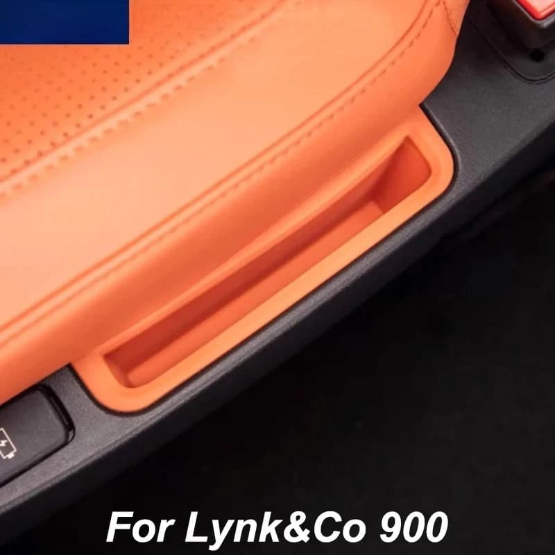 For Lynk&Co 900 2025 Second Row Phone Slot Storage Silicone Pad Rear Storage Box Car Modified Accessories