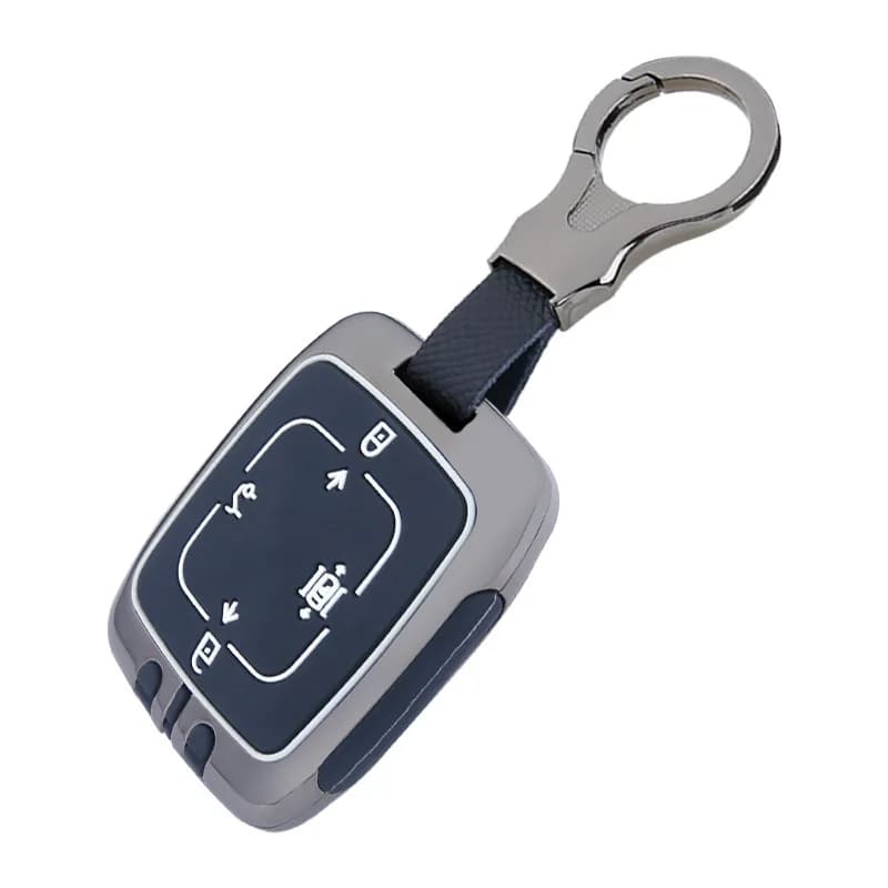 Premium Zinc Alloy Key Cover Case for ZEEKR 001/009/X - Protective Key Fob Shell Key Bag Chain