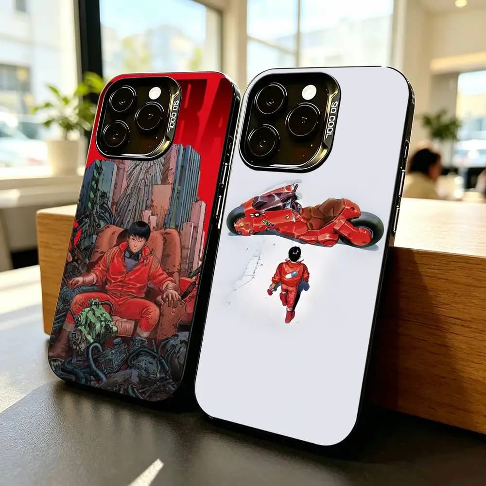 Anime Akira Shotaro-o Kaneda  Phone Case For iPhone 17,16,15,14,13,12,11 Plus,Pro Max,XS,Colorful Silver Phone case Funda Cover