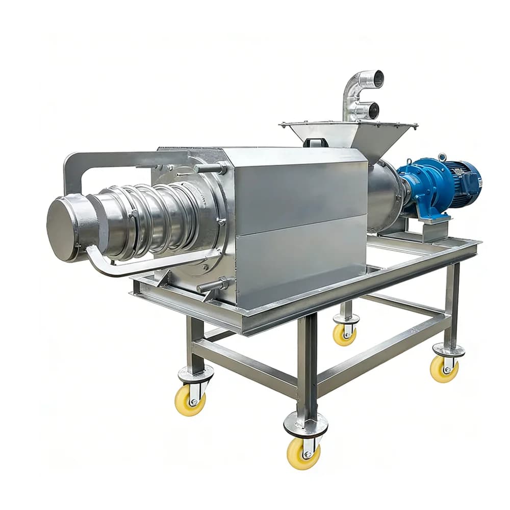 Automatic Cow Dung Solid-Liquid Separator Screw Type Stainless Steel Livestock Pig Manure Dewatering Machine Farming Equipment