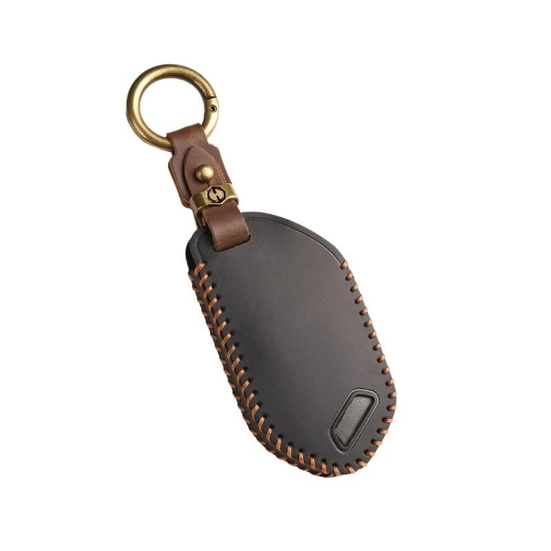 Genuine Leather Car Key Case Cover Shell Protector Fob Holder for KIA 2024 New Model Accessories Cross-Border Keychain