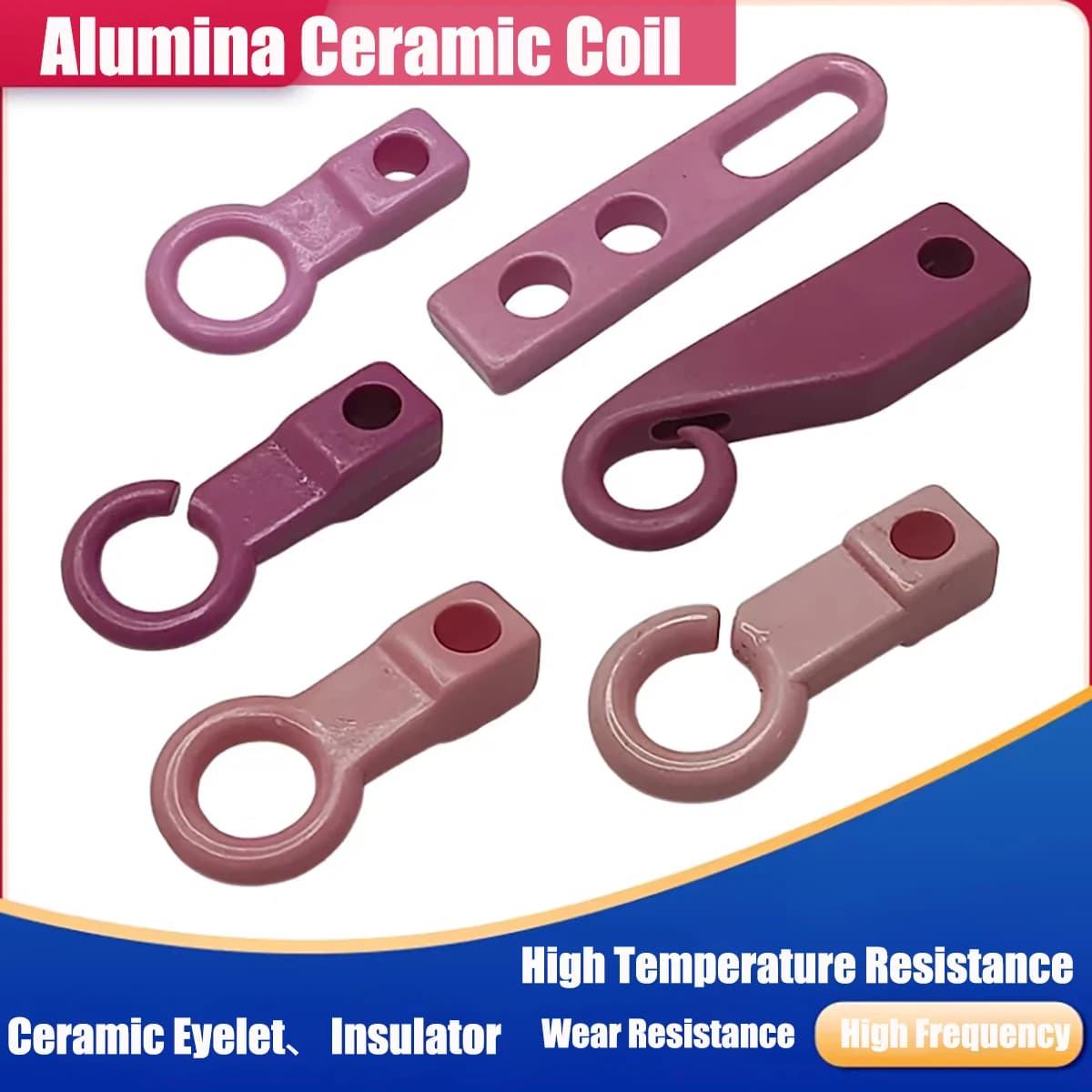 Alumina Ceramic Coil High Temperature Resistance Insulation Ceramic Wire Guide For Industrial Use
