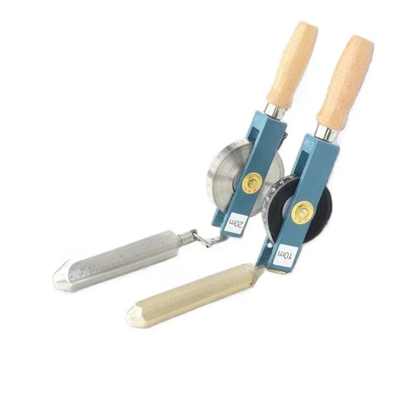 Wooden handle oil dipstick, petroleum sounding dipstick 5m 10m 15m 20m 30m stainless steel copper head carbon steel