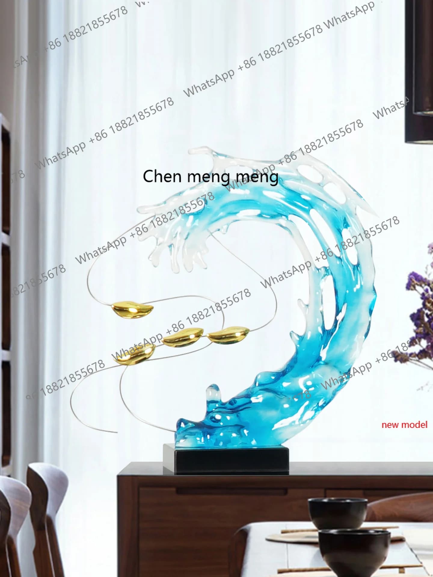 H178Light luxury, sculpture living room, porch corridor model room, soft decoration art ornament