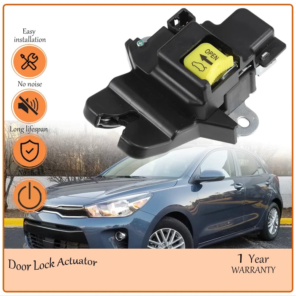 Rear Liftgate Door Lock Actuator Compatible With Kia Rio 2018-2021 Tailgate Latch Assembly Replace oem 81230H9001 No motor