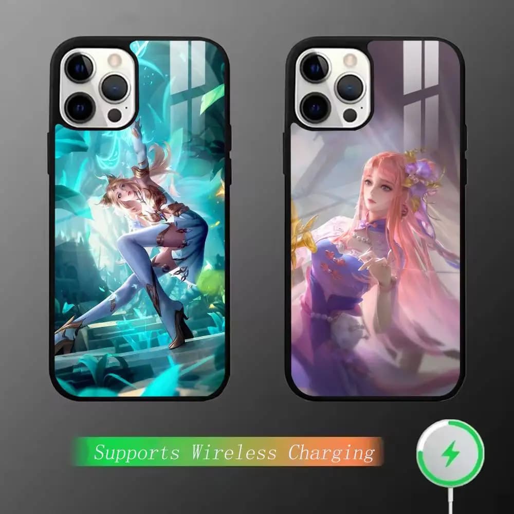 Honor of kings Female characters  Phone Case Magnetic For iPhone15,11,17,14,13,12,16 Plus,Pro