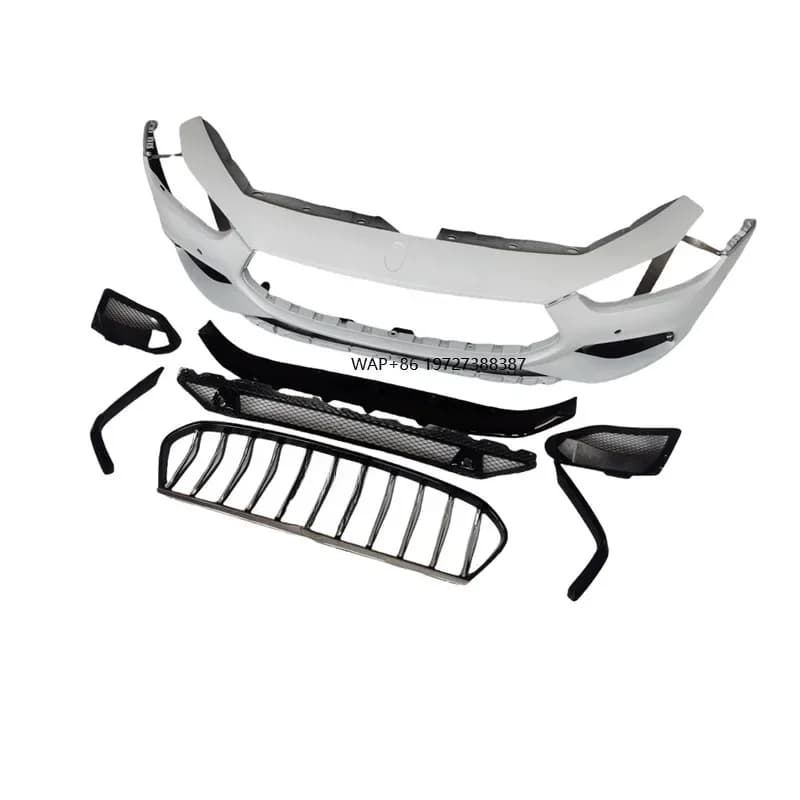 High Quality PP Material GTS Style Body Kit Front Bumper With Front Grill for Ghibli