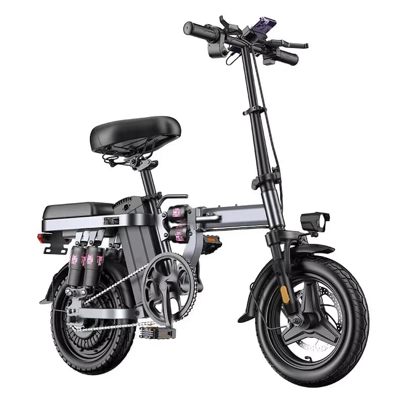 Portable 400W Motor Power  Bicycle with Ultra-Light 48V Lithium Battery New National Standard Folding Electric Vehicle