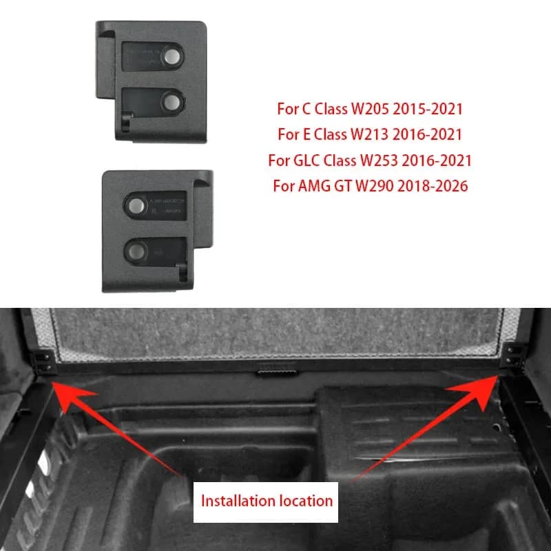 Car Trunk Spare Tire Cover Side Cover Luggage Compartment Floor Cargo Guide Rail For Mercedes Benz C-Class W205 W213 W253 W290