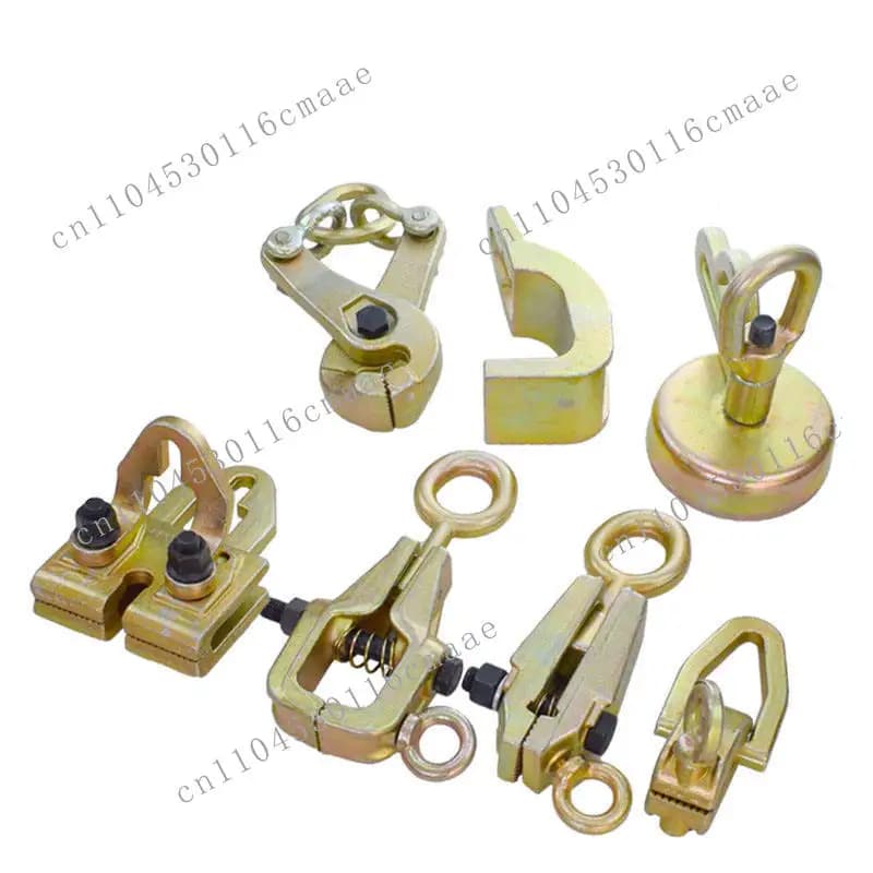 Automotive body tension fixture calibrator, automotive sheet metal repair fixing tool, right angle shear box pointed nose pliers