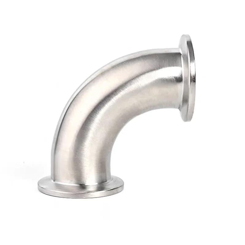 KF Vacuum Elbow Stainless Steel Vacuum Elbow Bend Pipe Tri Clamp Adapter 90 Degree Flange Elbow Fitting Tube KF16 KF25 KF40 KF50