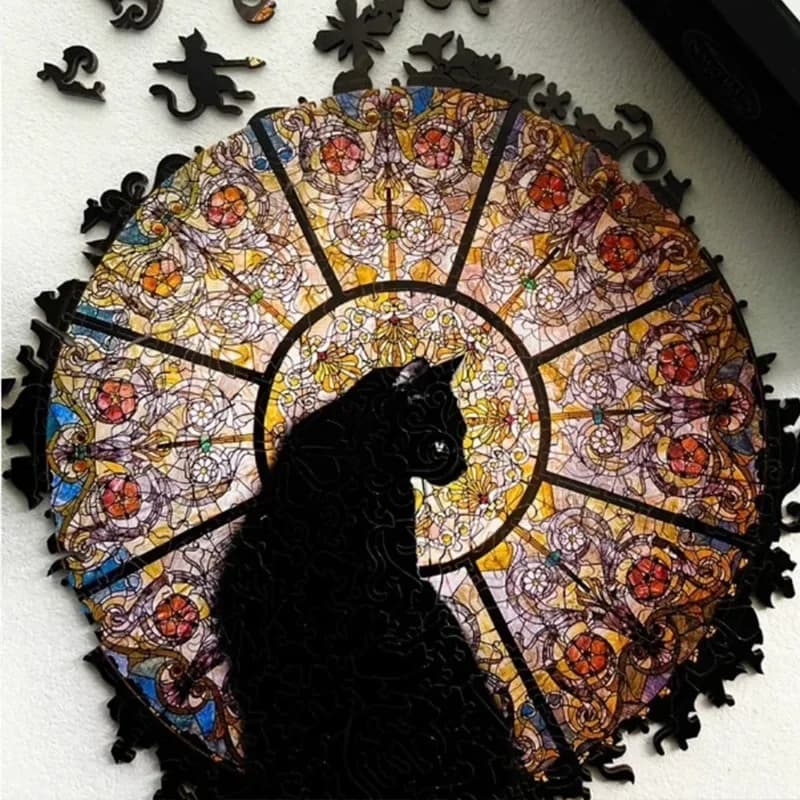 Church Cat Puzzle Alien Wooden Puzzle Adult High Difficulty