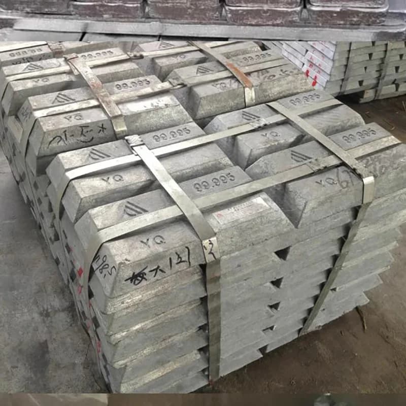 99.995% Pure Zinc Ingot Block For Castings 1kg