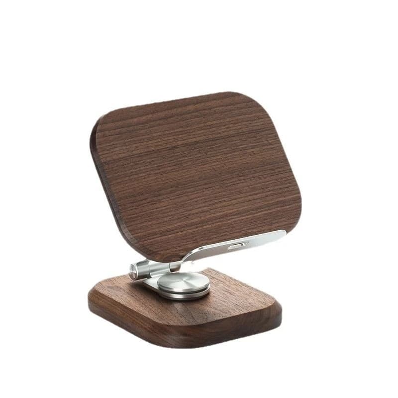 Black walnut tablet holder desktop office game chicken can be lifted and lowered rotating fixed mobile phone holder wooden