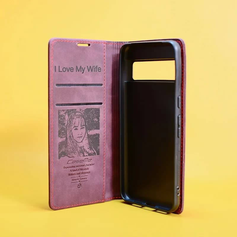 Engrave Customized Flip Phone Cover For Huawei P60 Art/P50 Pro P40 P30/Mate 60 Pro+/Honor 80 X40 Parents/Birthday/Lover Gift