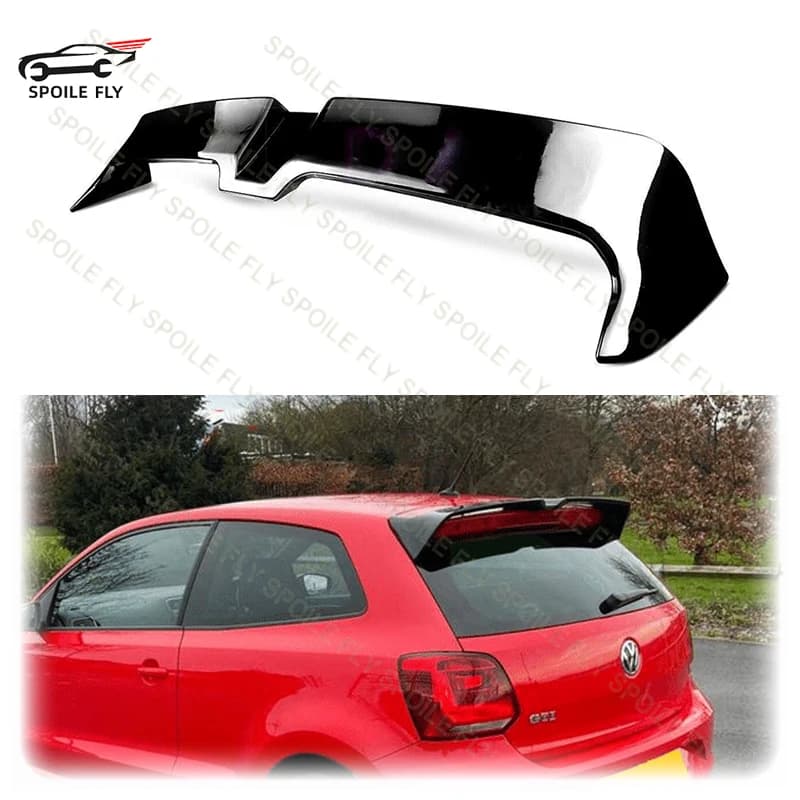 2010 2011 2012 2013 High Quality For Volkswagen Polo MK5 GTI Pre-facelift Only Oettinger Style Roof Wing Spoiler Glossy Black