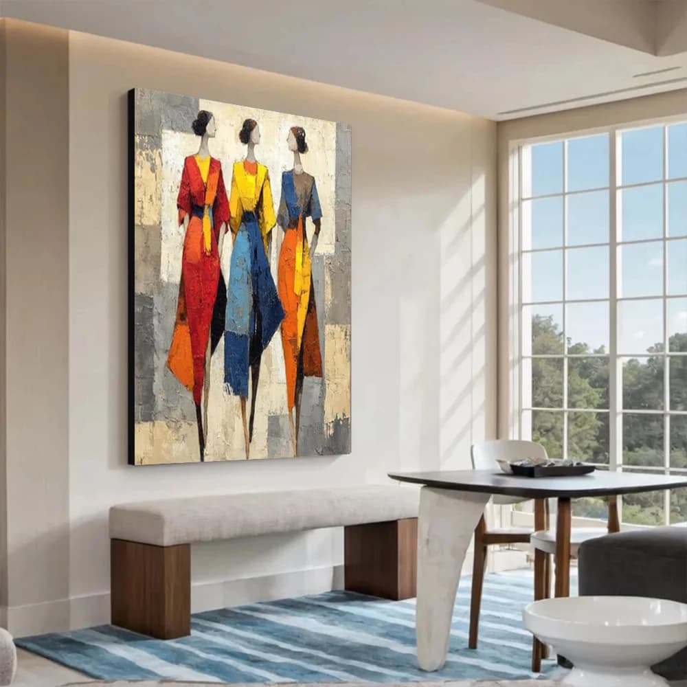 Handmade High Quality Picasso Abstract Wall Art - Famous Painting Decor for Home Porch Living Room Sofa Simple Art Pictures