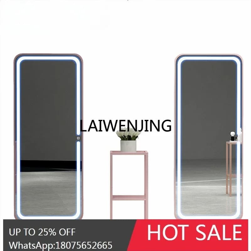 hairdressing mirror table barber shop hair salon special single-sided simple floor hanging wall