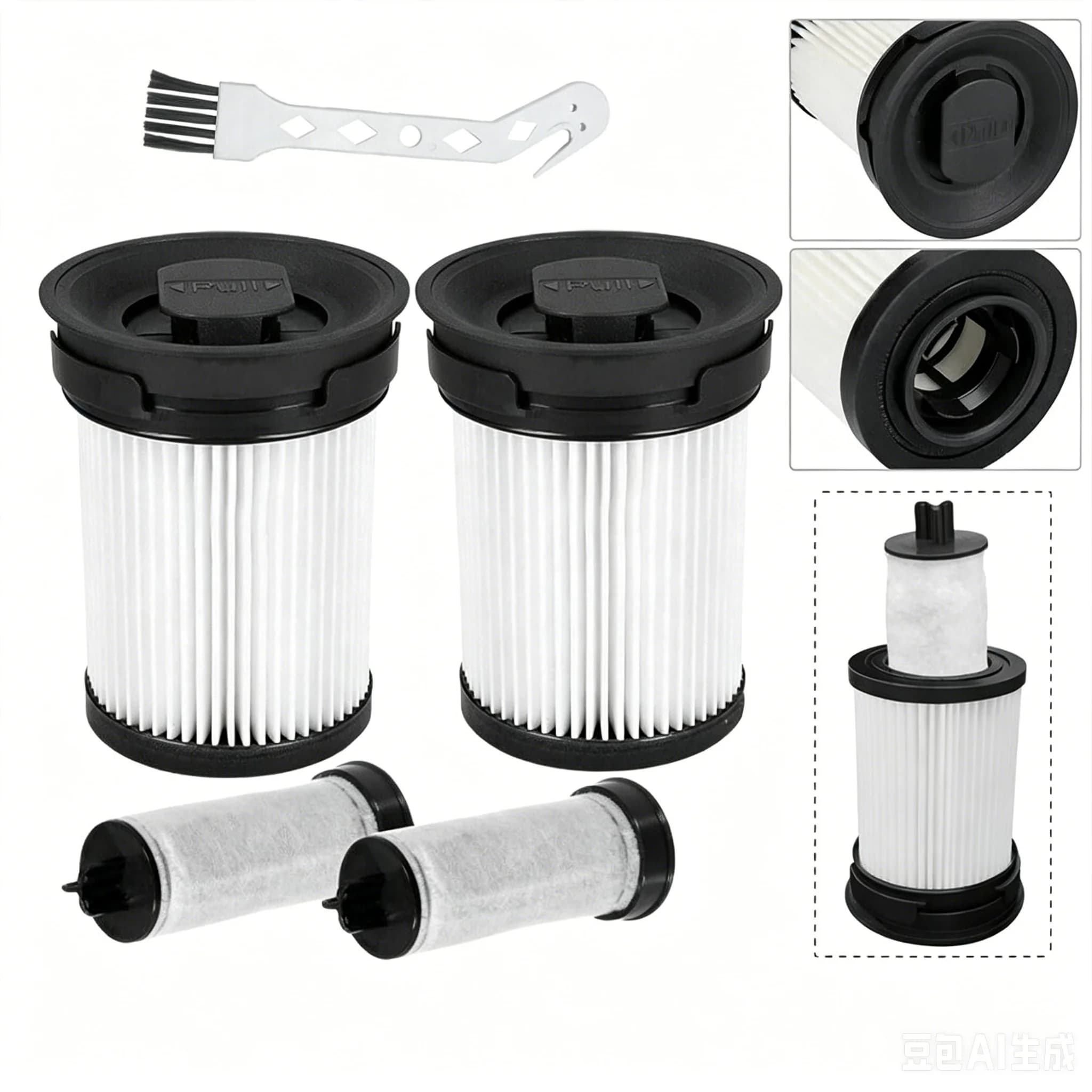 2x HEPA Filter kit for MIELE Triflex HX1 HX2 Series Vacuum Cleaner 11385020