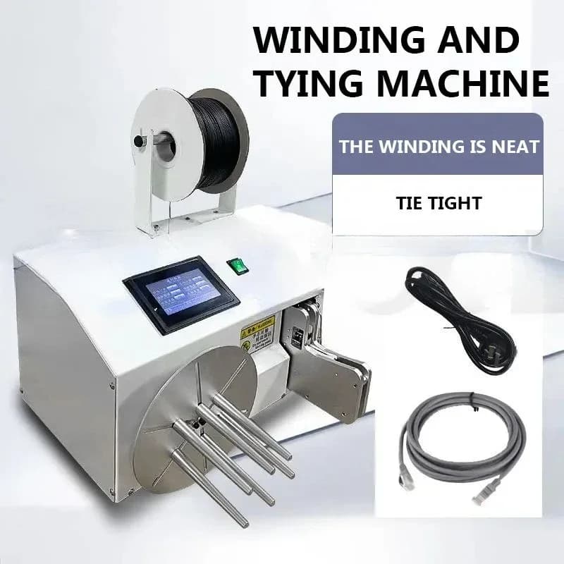 CHKJ 5-30mm Touch Screen Multifunction Automatic Cable Wire Winding Binding Power Cord Data Cable Tie Winder