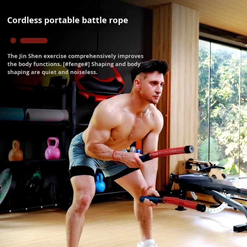 Custom Steel Adjustable Cordless Battle Rope Arm Strengthener Fitness Muscle Training Professional