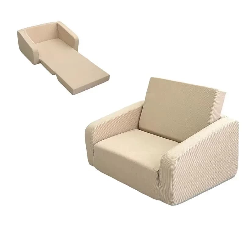 Soft Foldable Children's Game Sofa Chair Mattress Soft Corduroy Folding Vacuum Compression Sponge Foam Sofa
