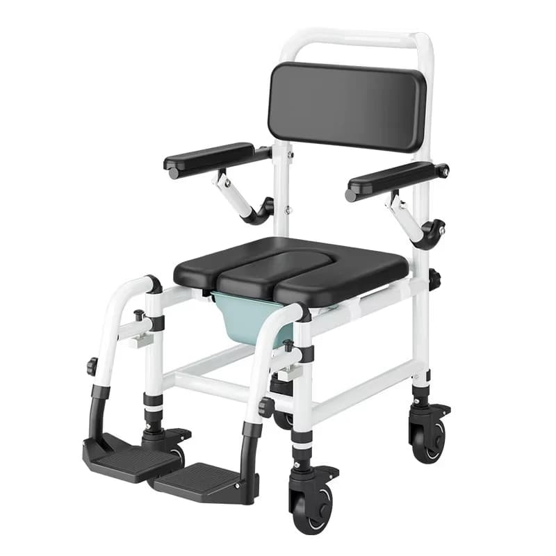 Move the elderly toilet chair Flip armrest Home patient bath chair