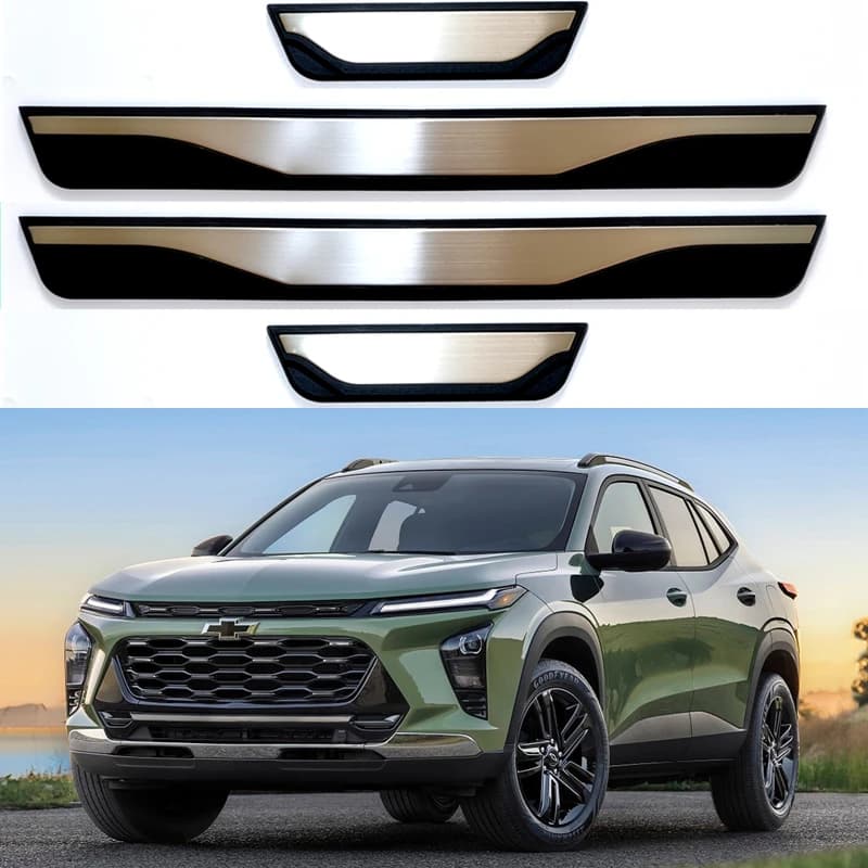 For Chevrolet Chevy TRAILBLAZER 2021-2024 2025 Door Sill Scuff Plate Trim Guards Stainless Welcome Pedal Styling Car Accessories