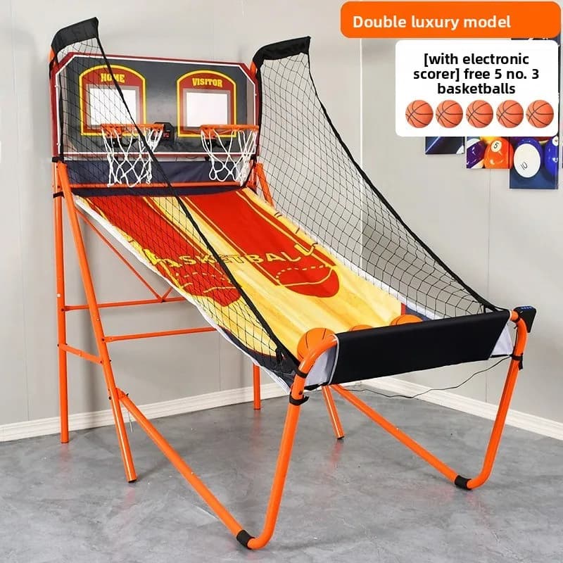Deluxe Dual Score Basketball Shooting Machine Heavy Duty Foldable Arcade Game